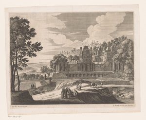 Paisagem com castelo de Nicolas Perelle