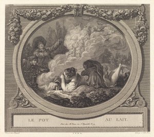 A jarra de leite de Nicolas Ponce after Jean Honoré Fragonard