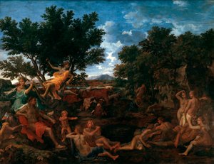 Apolo, Amante de Daphne, c1664 de Nicolas Poussin