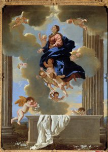 Assunção da pintura virgem de Nicolas Poussin de Nicolas Poussin
