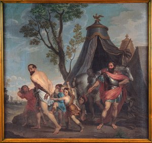 Camilo e o mestre-escola de Falerii de Nicolas Poussin