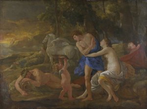 Cefalo e Aurora, c.1630 (óleo sobre tela) de Nicolas Poussin