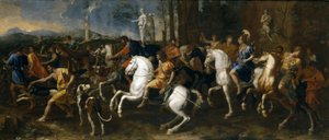 A Caça de Meleager e Atalanta ou Le Départ pour la chasse (A Partida para a Caça) de Nicolas Poussin