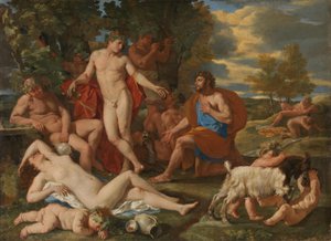 Midas e Baco de Nicolas Poussin