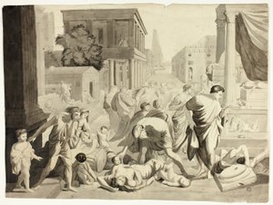 Praga de Ashtod de Nicolas Poussin