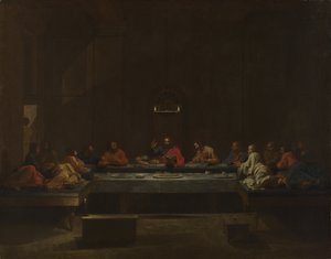 Sete sacramentos: eucaristia, ca 1637-1640 de Nicolas Poussin
