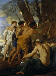Os Pastores Arcadianos (óleo sobre tela) de Nicolas Poussin