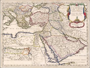 Mapa de 1654 - Estates do Império do Grande Senhor dos Turcos ou Sultão dos Otomanos na Ásia, África e Europa