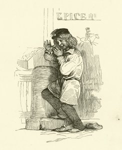 O Gamin (gravura) de Nicolas Toussaint (after) Charlet