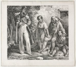 Implorando por esmolas de Nicolas Toussaint Charlet