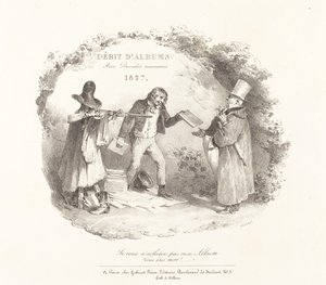 Débito de Álbuns com Novos Métodos (Novos Métodos de Venda de Álbuns Litográficos) de Nicolas Toussaint Charlet