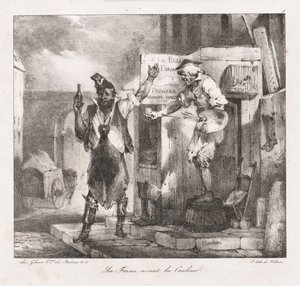 Esboços litográficos de Charlet: Forma antes da cor de Nicolas Toussaint Charlet