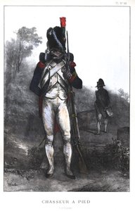 Guerras Napoleónicas, Exército Francês, Chasseur de Pé da Guarda Imperial em traje de gala, 1845