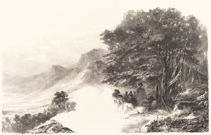 Paysans se reposant dans la Campagne (camponeses descansando no campo) de Nicolas Toussaint Charlet