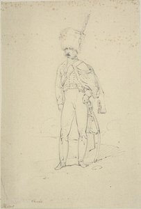 Hussardo de pé de Nicolas Toussaint Charlet