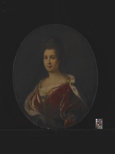 Retrato de uma Dama (óleo sobre tela) de Nicolas de Largillière