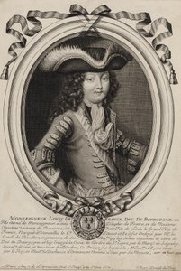Retrato gravado de Luís, duque de Borgonha (1682-1712)