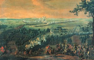 A Batalha de Lesnaya, década de 1720