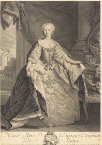 Maria Teresa da Espanha, Dauphine da França de Nicolas de Larmessin IV after Jean Baptiste Van Loo