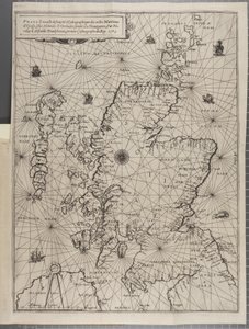 Mapa, da navegação do rei James V, Round Escócia, as ilhas Orkney e os Hebrids ou Western Isles: sob a conduta de que excelente piloto Alexander Lindsay