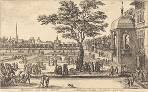 Vista de um jardim de Nicolas de Son