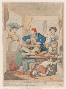 Misérias da vida humana: enquanto profundamente em estudo e perdido em pensamento no complicado..., outubro de 1807. de Nicolaus Heideloff