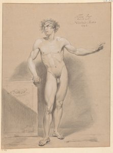 Nu masculino em pé, visto de frente (2º prémio 1796) de Nicolaus Ritter jr.