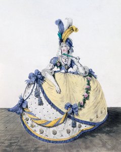 Vestido de corte, fig. 106 da "Galeria da Moda", 1797