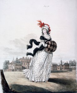 Vestido de Manhã, fig. 91 da "Galeria da Moda", 1797