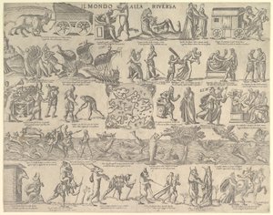 O mundo virou de cabeça para baixo O mundo virou de cabeça para baixo, 1552-79. de Nicolo Nelli