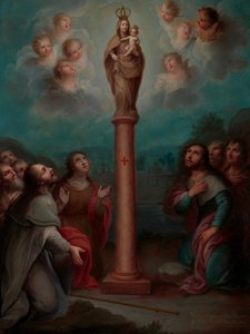A aparição da Virgem de El Pilar a São Tiago, 1773.