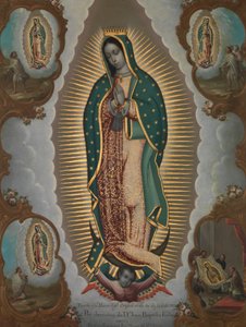 A Virgem de Guadalupe com as quatro aparições, 1773.
