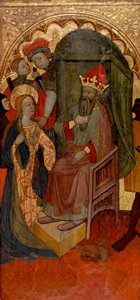 Santa Catarina de Alexandria antes do imperador romano de Nicolás Solano