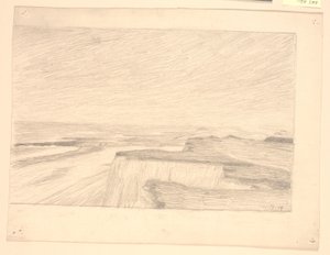 Vista sobre dunas e praia em Bovbjerg de Niels Jakob Jakobsen Bjerre