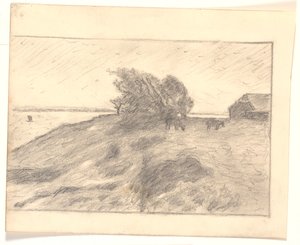 Vista em Vejbjerggaard com Venø de Niels Jakob Jakobsen Bjerre