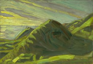 Penhascos em Røsnæs. Tarde de Niels Larsen Stevns