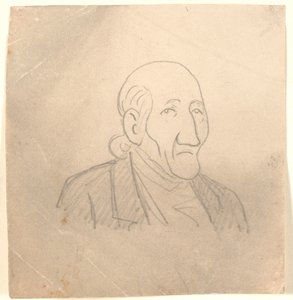 Retrato caricaturado do velho de Niels Skovgaard