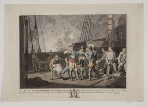 Christian IV na batalha naval de Fehmarn, 1644 de Niels Truslew