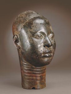 Chefe de um Oni, Ife, do século XII ao XV (latão de zinco)