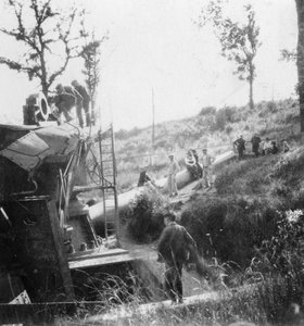 Big Bertha, a arma alemã que bombardeou Paris, Primeira Guerra Mundial, c1918