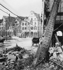 Grand Place, Arras, França, Primeira Guerra Mundial, c1914-c1918