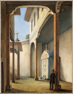 Poeta Alexander Pushkin no Palácio de Bahçesaray, 1837