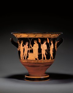 Campanário ático em figura vermelha, c.420-400 AC de Nikias Painter