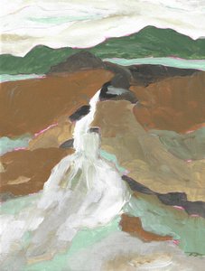 Cascata na montanha (abstrato) de Nikita Jariwala