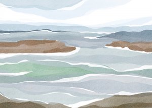 Camadas oceânicas abstractas de Nikita Jariwala
