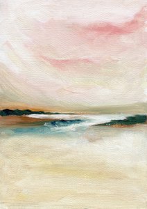 Paisagem marítima abstrata em pastel de Nikita Jariwala