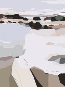Paisagem de inverno abstrata