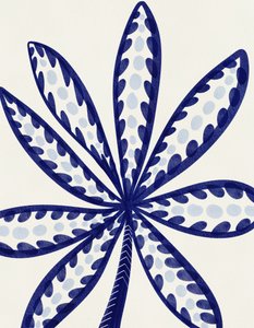 Folha Tropical Azul de Nikita Jariwala
