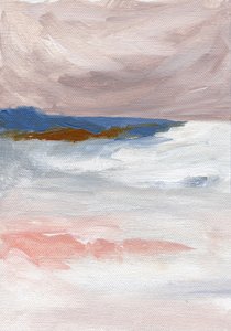 Paisagem Marítima em Tons de Rosa de Nikita Jariwala