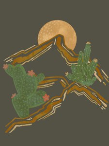 Lua dos Cactos do Deserto de Nikita Jariwala